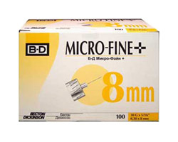 Иглы МикроФайн (MicroFine) 8 мм