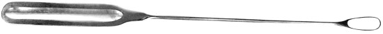 Кюретка для выскабливания слизистой оболочки матки, острая, №6, 300 мм (КЮ-7)