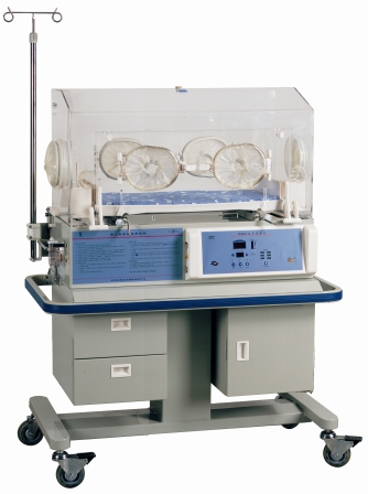Инкубатор для новорожденных детей сервоконтролем температуры воздуха и контролем температуры тела, а также возможностью проведения сеанса фототерапии